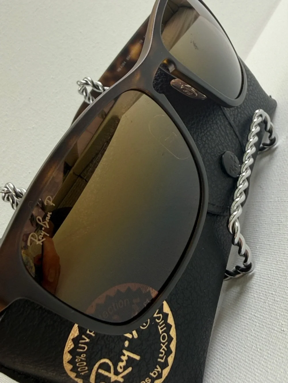 Ray-Ban Brown Tortoiseshell Frame Sunglasses with Brown Lenses